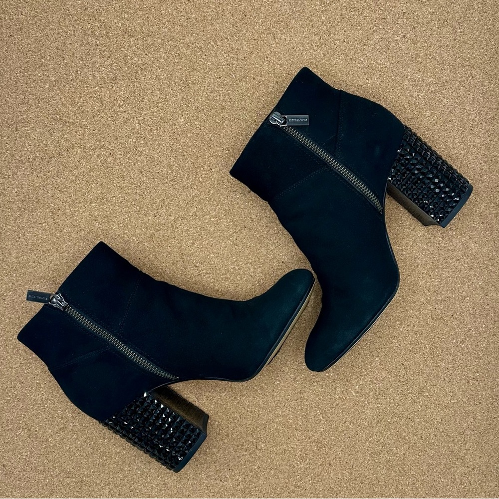 Michael Kors Leather Bootie with Beaded Heels - Size 7 - Picture 2 of 7